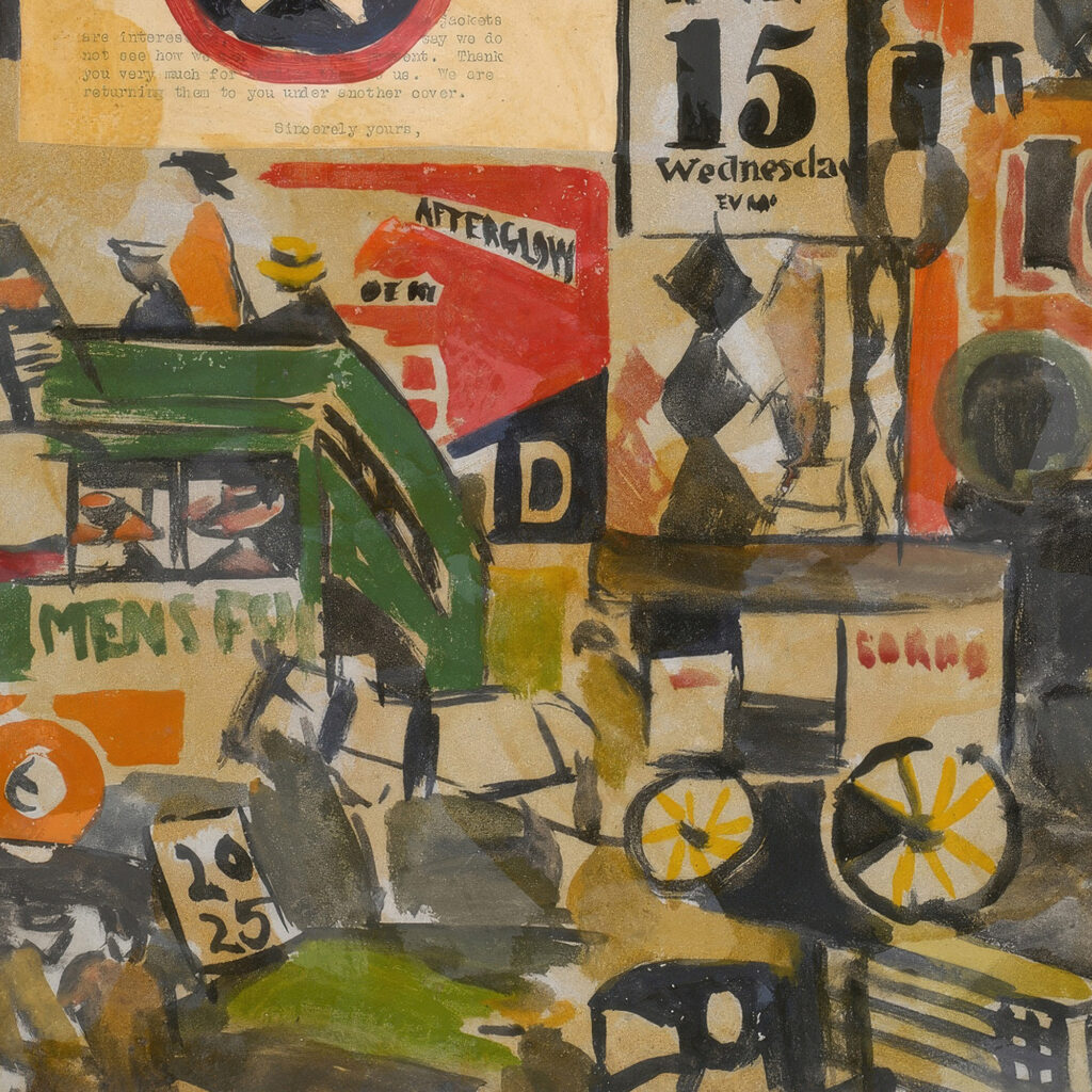 New York Street Scene 1920 Joaquin Torres Garcia 8 mockup