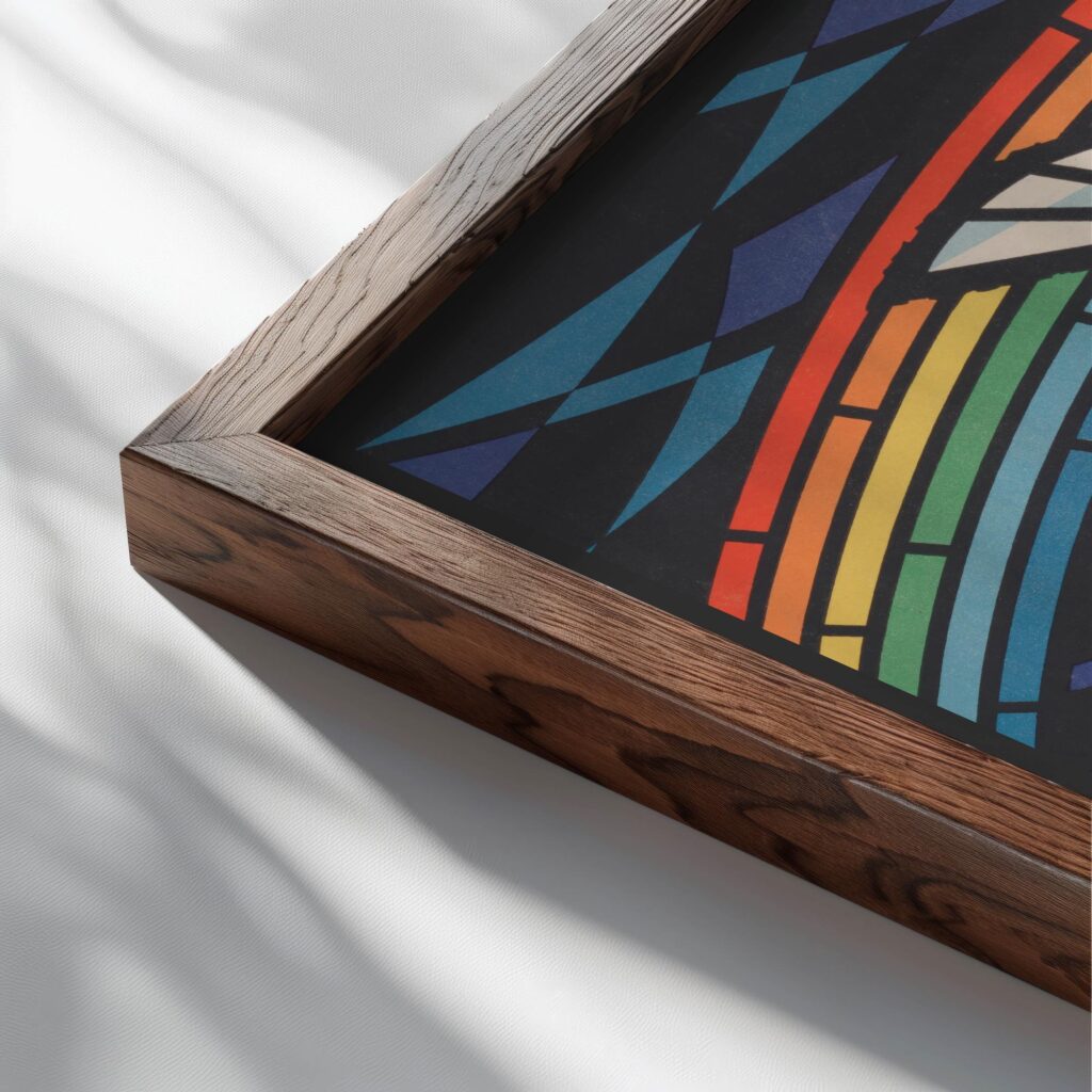 New beginnings 1955 Binder topaz close up dark wood mockup