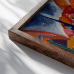 Newmans House 1915 Henry Lyman Sayen close up dark wood mockup