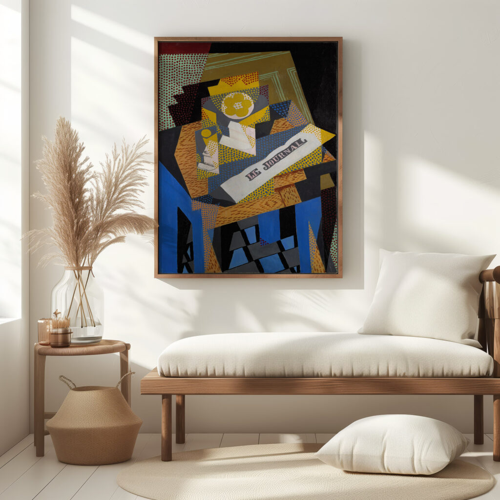 Newspaper and Fruit Dish 1916 Juan Gris 5 mockup