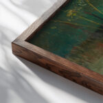 Night Festival 1888 Emile Bernard close up dark wood mockup