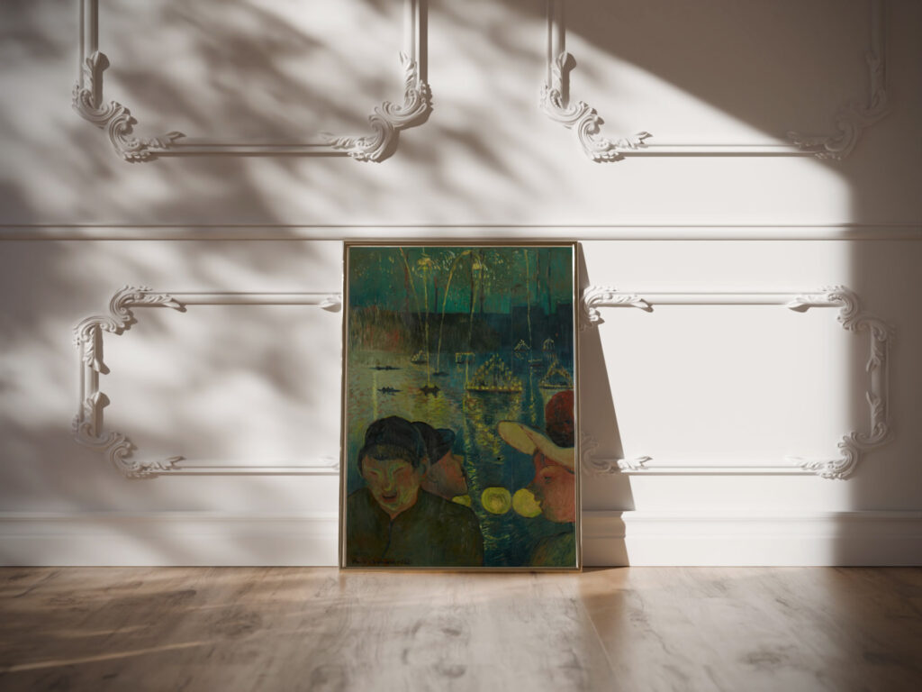 Night Festival 1888 Emile Bernard video mockup