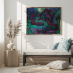 Night Moon Accordion Player by Moonlight 1924 Ernst Ludwig Kirchner 5 mockup