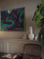 Night Moon Accordion Player by Moonlight 1924 Ernst Ludwig Kirchner video mockup