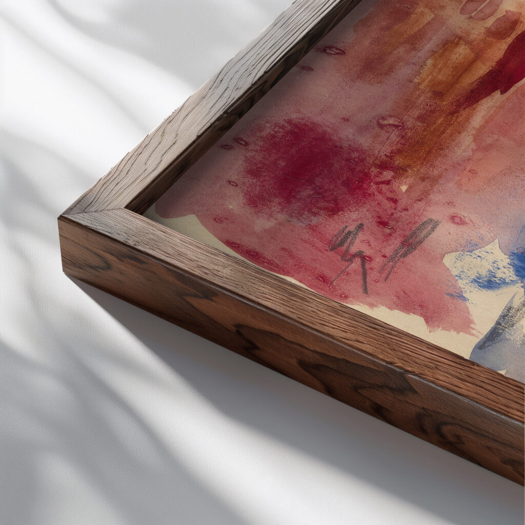 Nightmare – War 1914 Rik Wouters close up dark wood mockup