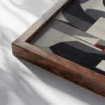 No. 46 – 1922 The Town 1922 Victor Servranckx close up dark wood mockup