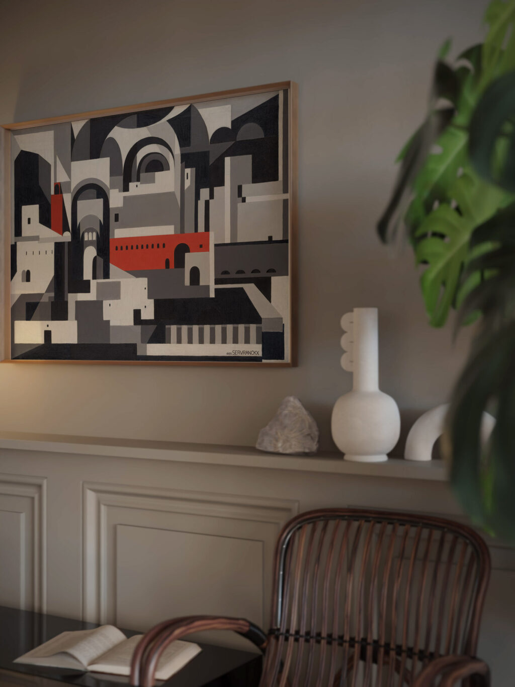 No. 46 – 1922 The Town 1922 Victor Servranckx video mockup