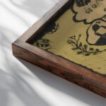 Noa Noa 1894 Paul Gauguin close up dark wood mockup