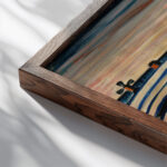 Nocturne 1930 Vilho Lampi close up dark wood mockup