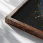 North Star ca. 1780 Unknown close up dark wood mockup