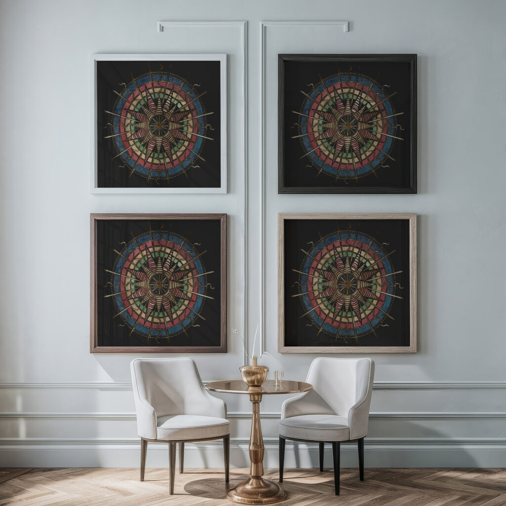 North Star ca. 1780 Unknown framed posters mockup