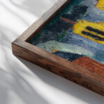 Notre Dame ca. 1907 Henry Lyman Sayen close up dark wood mockup