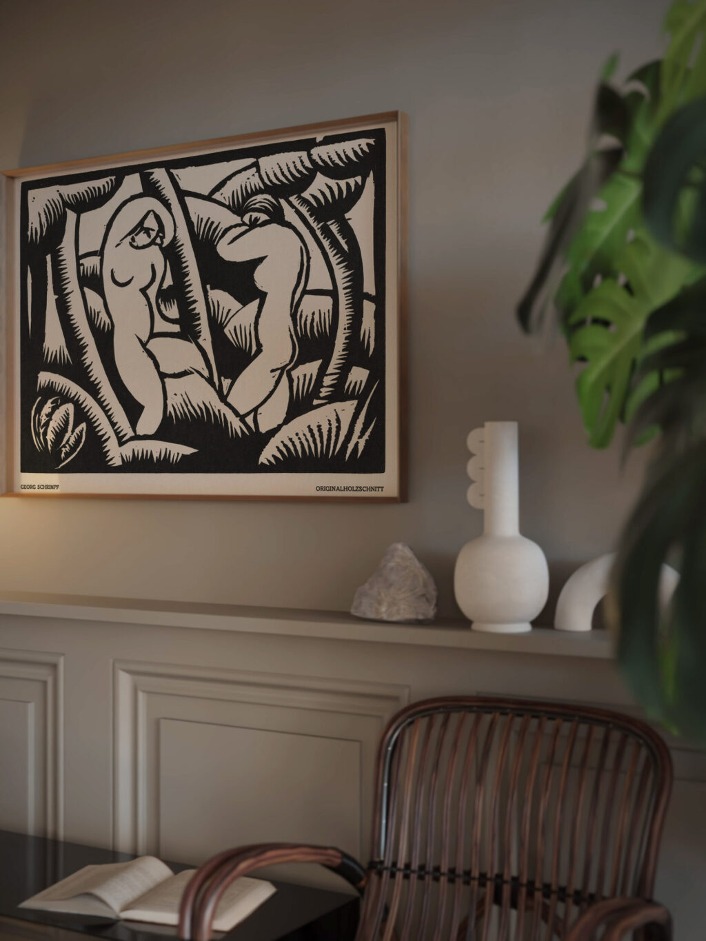 Nude IX 1918 Georg Schrimpf video mockup