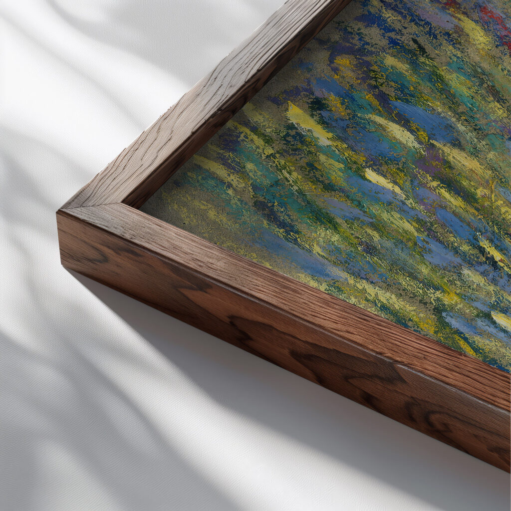 Nude lying female model 1904 Maria Wiik close up dark wood mockup