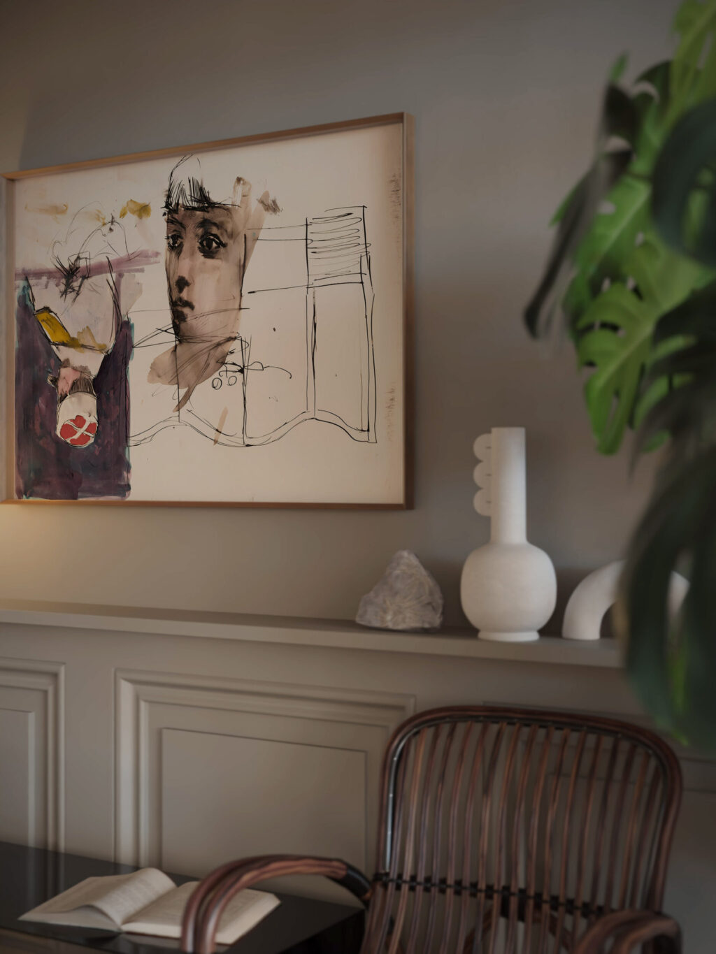 Nuoren naisen kasvot Akseli Gallen Kallela video mockup