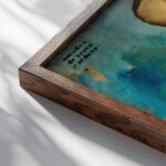 O Rata 1914 1915 Amadeo de Souza Cardoso close up dark wood mockup