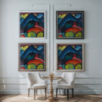 Oberstdorf Mountains 1912 Alexej von Jawlensky framed posters mockup