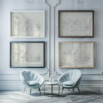 Obertone Overtones 1928 Paul Klee framed posters mockup