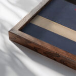 Objects on a Table circa 1920 –21 Patrick Henry Bruce close up dark wood mockup