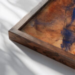 Ochsenfuhrwerk 1920 Christian Rohlfs close up dark wood mockup