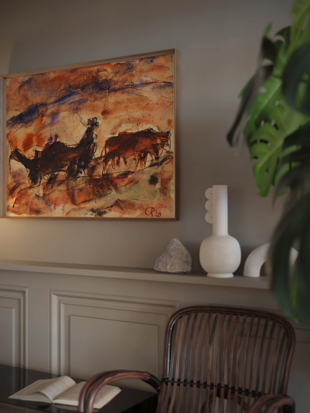 Ochsenfuhrwerk 1920 Christian Rohlfs video mockup