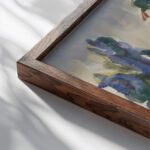 October Trees ca. 1914 Allen Tucker close up dark wood mockup