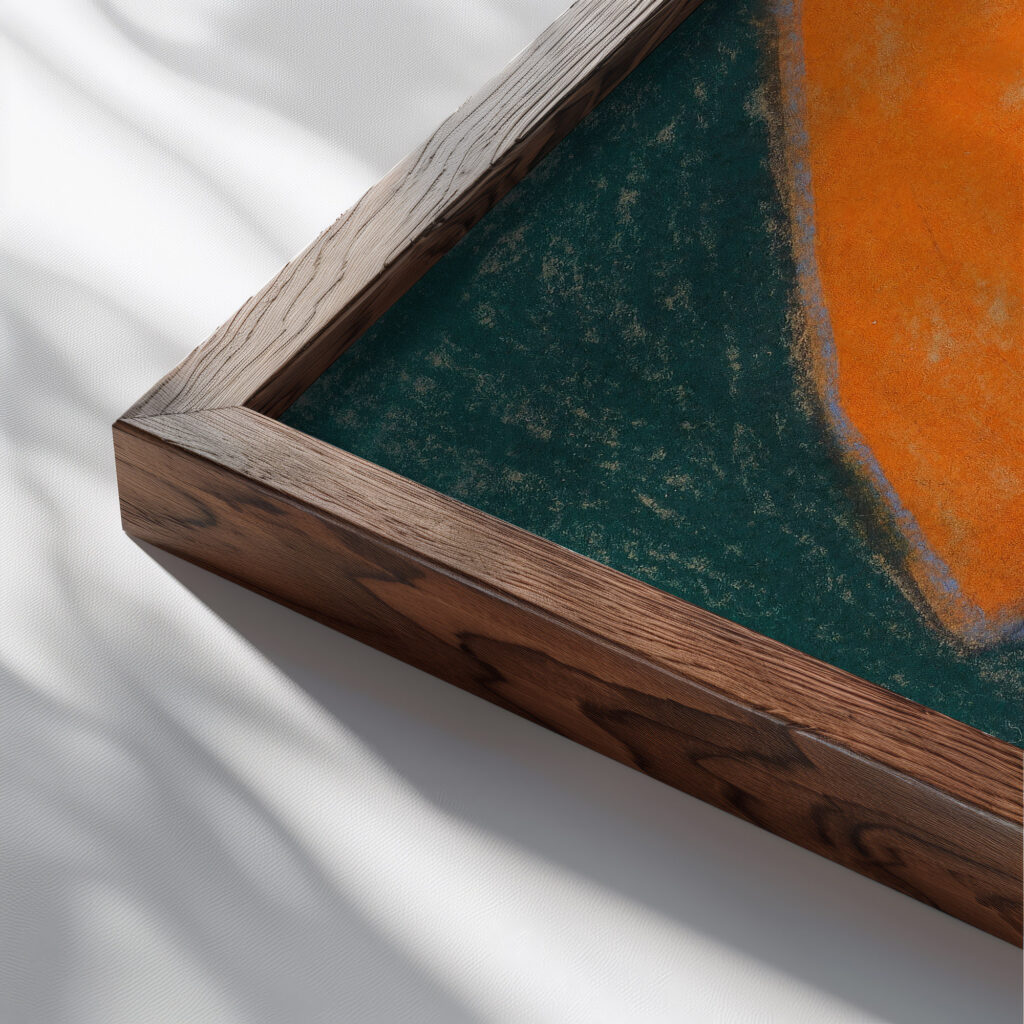 Ohne Titel 1920 Adolf Holzel 1 close up dark wood mockup