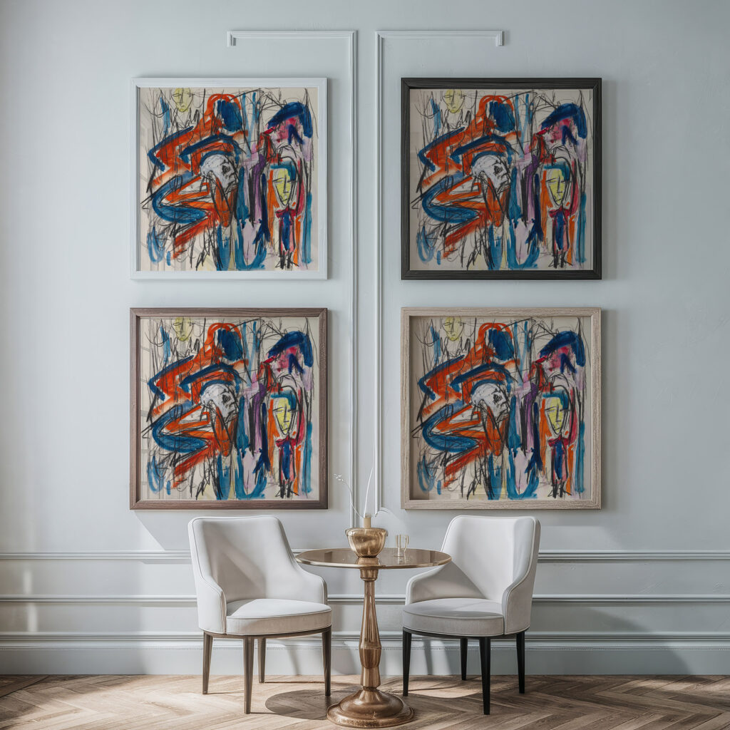 Ohne Titel 1920 Albert Muller framed posters mockup