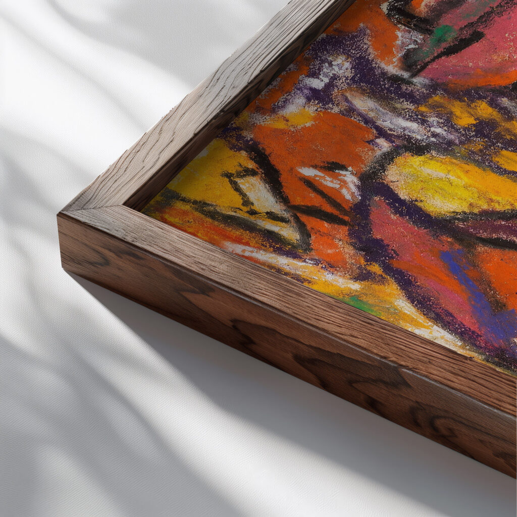 Ohne Titel 1925 Adolf Holzel 1 close up dark wood mockup