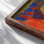 Ohne Titel 1925 Adolf Holzel close up dark wood mockup