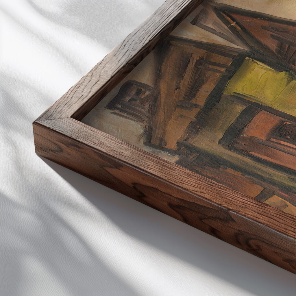 Ohne Titel 1929 Jankel Adler close up dark wood mockup