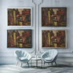 Ohne Titel 1929 Jankel Adler framed posters mockup