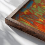 Ohne Titel 1930 Adolf Holzel close up dark wood mockup