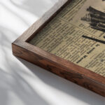 Ohne Titel 1933 Karl Wiener close up dark wood mockup