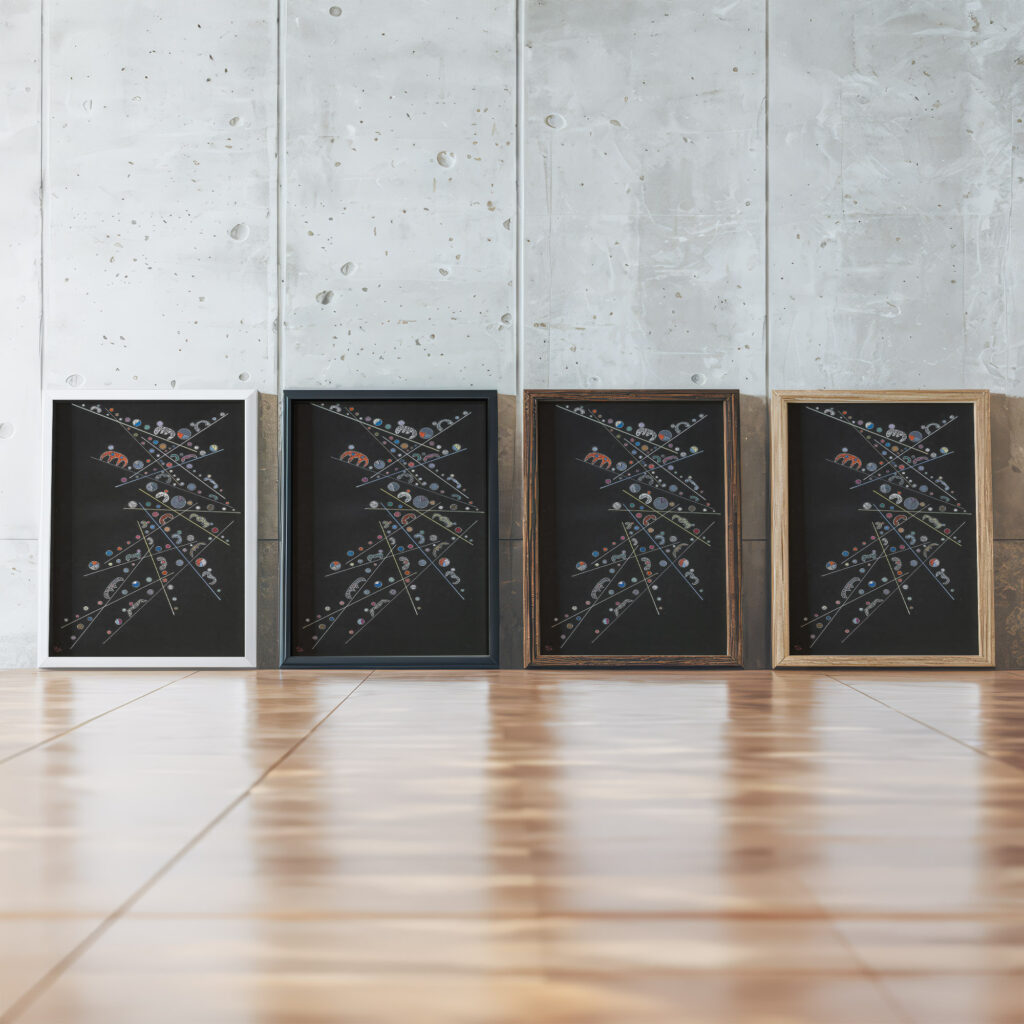 Ohne Titel 1940 Wassily Kandinsky 2 framed posters mockup