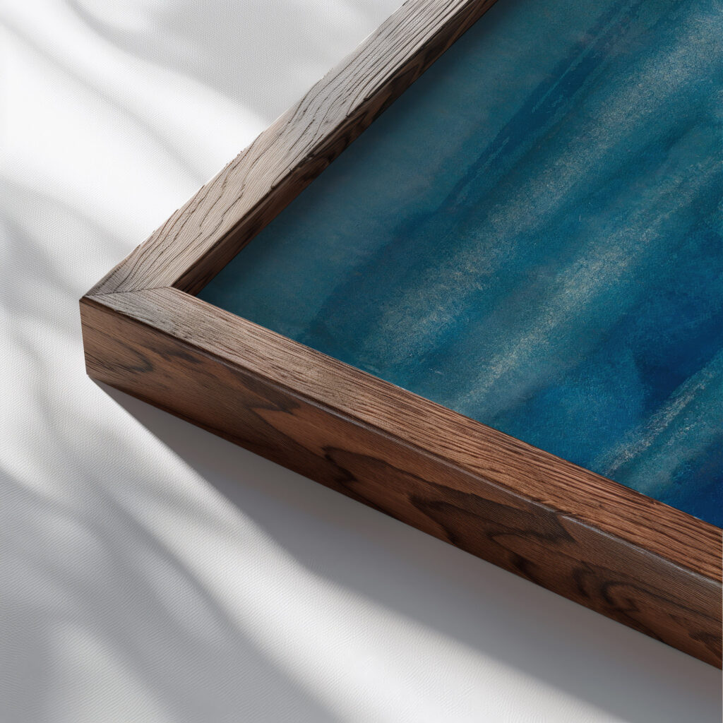 Ohne Titel 1941 Karl Wiener close up dark wood mockup