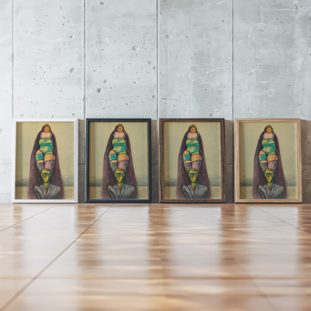 Ohne Titel 1942 Karl Wiener framed posters mockup