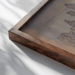 Ohne Titel 1947 Karl Wiener close up dark wood mockup