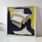 Ohne Titel Bewegtes Weiss auf Blau und Gelb 1944 Kurt Schwitters 5 mockup