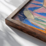 Ohne Titel Ca. 1930 Adolf Holzel close up dark wood mockup