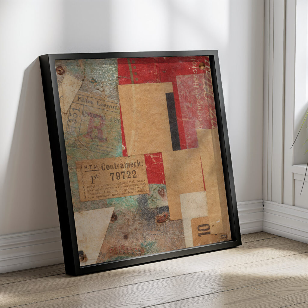 Ohne Titel Contramerk. 1923 Kurt Schwitters 4 mockup