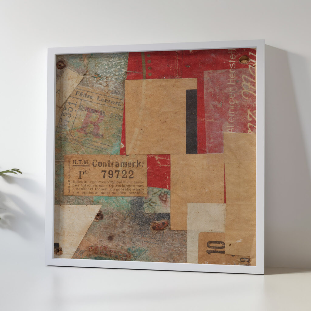 Ohne Titel Contramerk. 1923 Kurt Schwitters 5 mockup