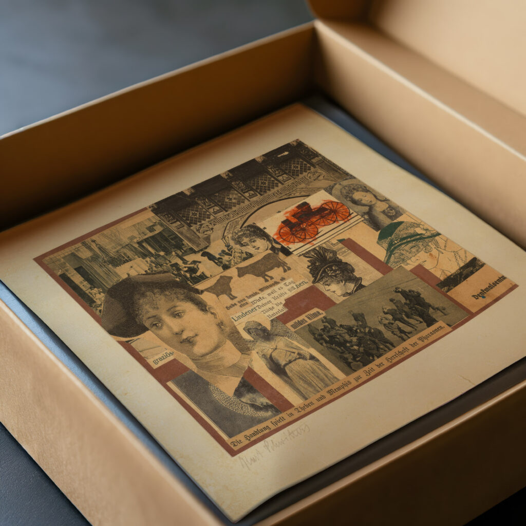 Ohne Titel Die Handlung spielt in Theben 1922 Kurt Schwitters video mockup