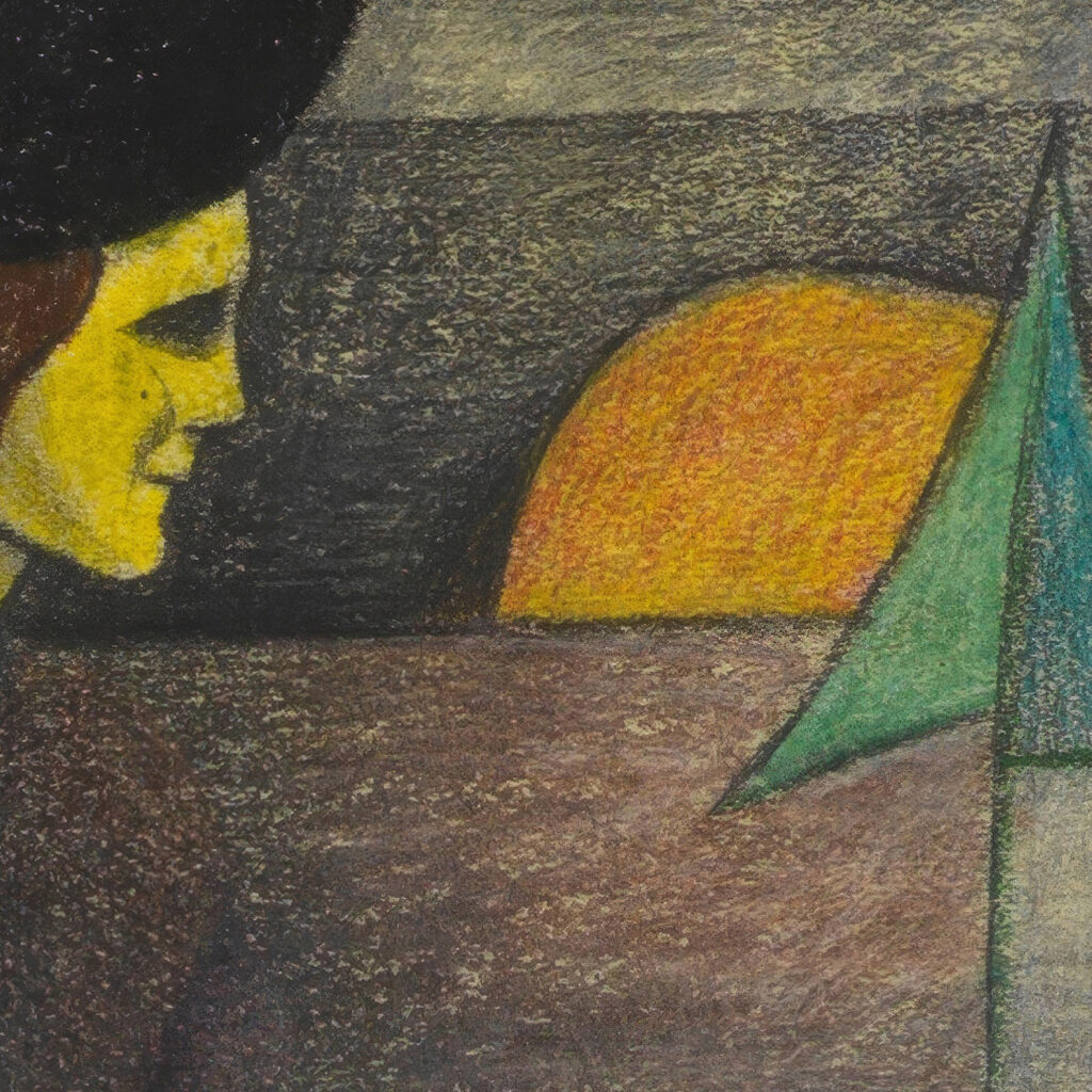 Ohne Titel Frau mit schwarzem Hut 1940 Karl Wiener 8 mockup
