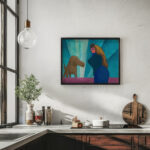 Ohne Titel Frau und Hund 1943 Karl Wiener 6 mockup