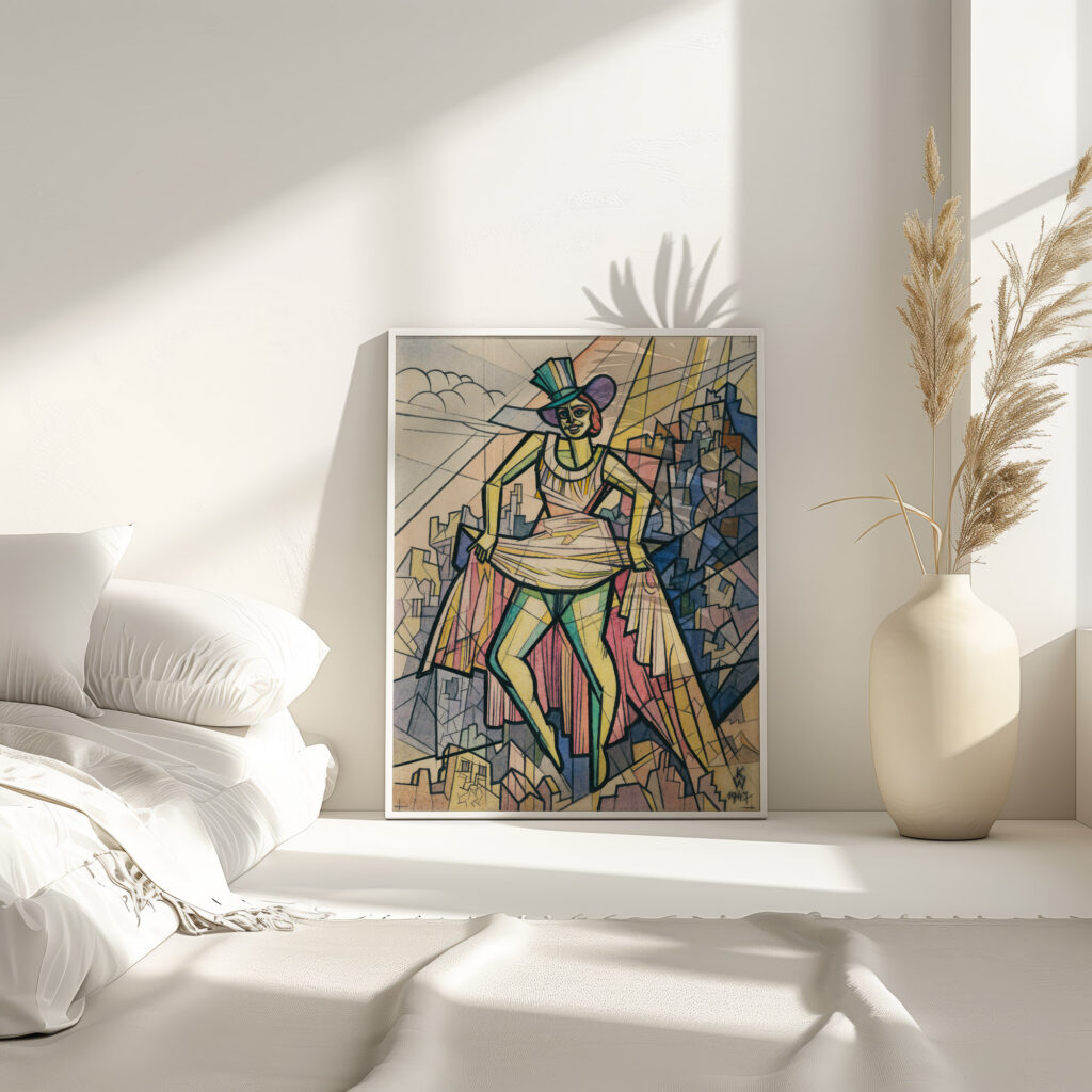 Ohne Titel Frauenfigur 1947 Karl Wiener 4 mockup