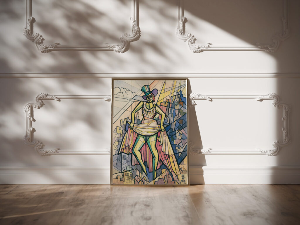 Ohne Titel Frauenfigur 1947 Karl Wiener video mockup