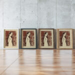Ohne Titel Frauenfigur II around 1930 Karl Wiener framed posters mockup