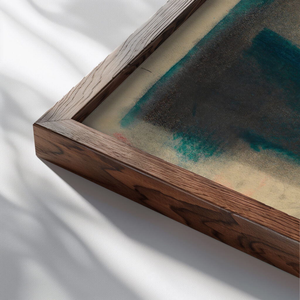 Ohne Titel Frauenfigur Ruckenansicht around 1928 Karl Wiener close up dark wood mockup