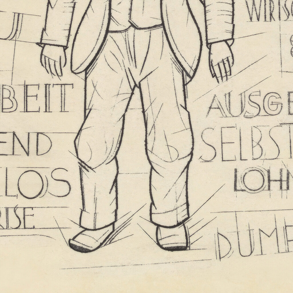 Ohne Titel Hunger Weltwirtschaftskrise Arbeitslos … around 1933 Karl Wiener 8 mockup